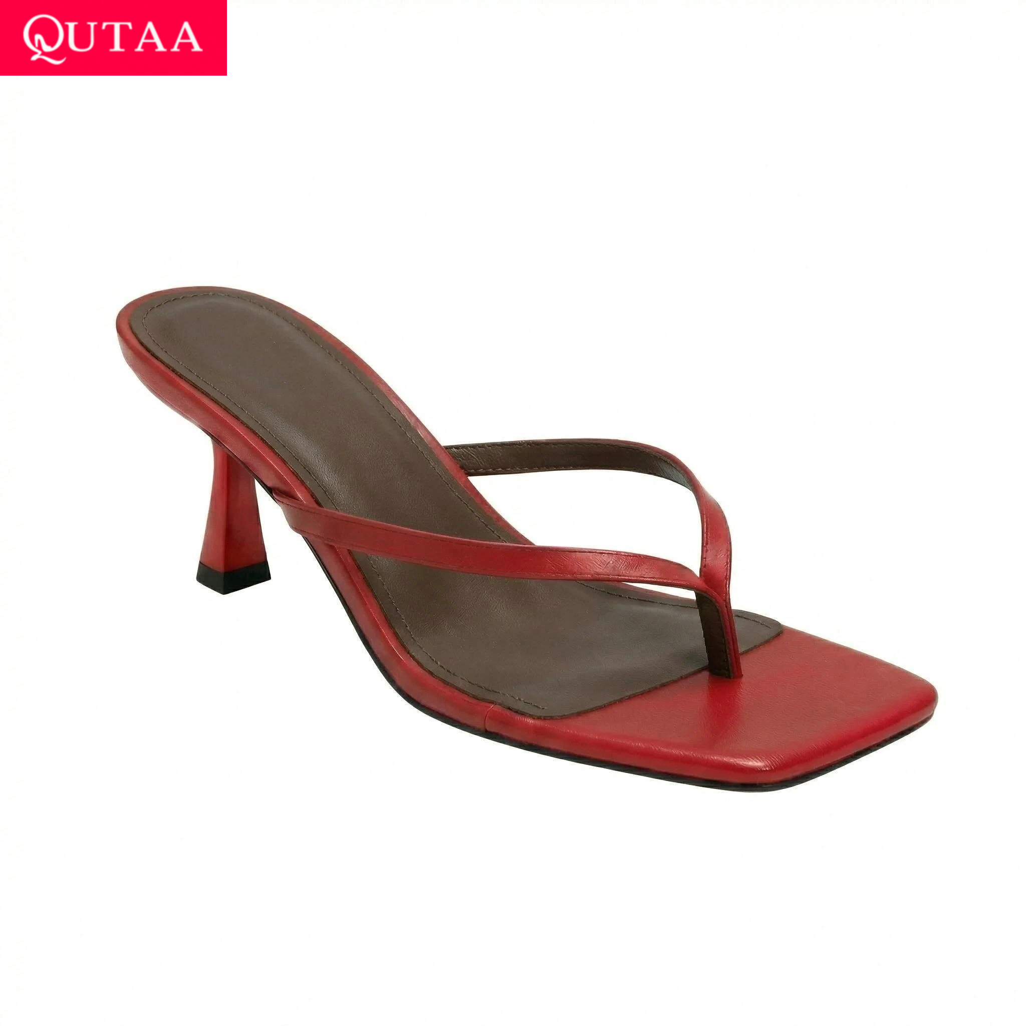 Kitten Heel Women - QUTAA Nieuws Mode Slippers Vrouwen Zomer