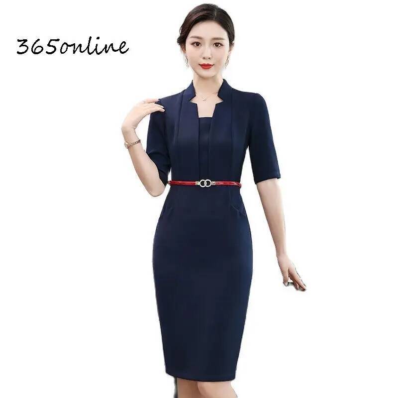 Women Formal Wear H&M - Formele OL-stijlen Slanke heupen Jurken Zomer