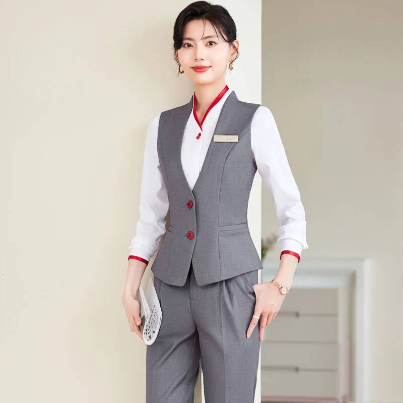 Women'S Formal Wear Pants Suit - Plus maat 5XL formele broekpakken elegante