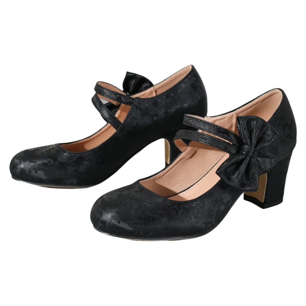 Women Formal Office Wear Shoes - Grote dames schoenen met strik, Mary