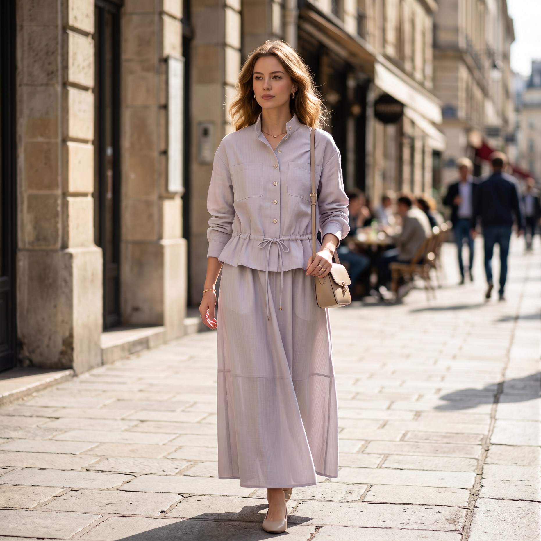 Pencil Skirt Midi - Mode Damesrok Effen Kleur Hoge Taille