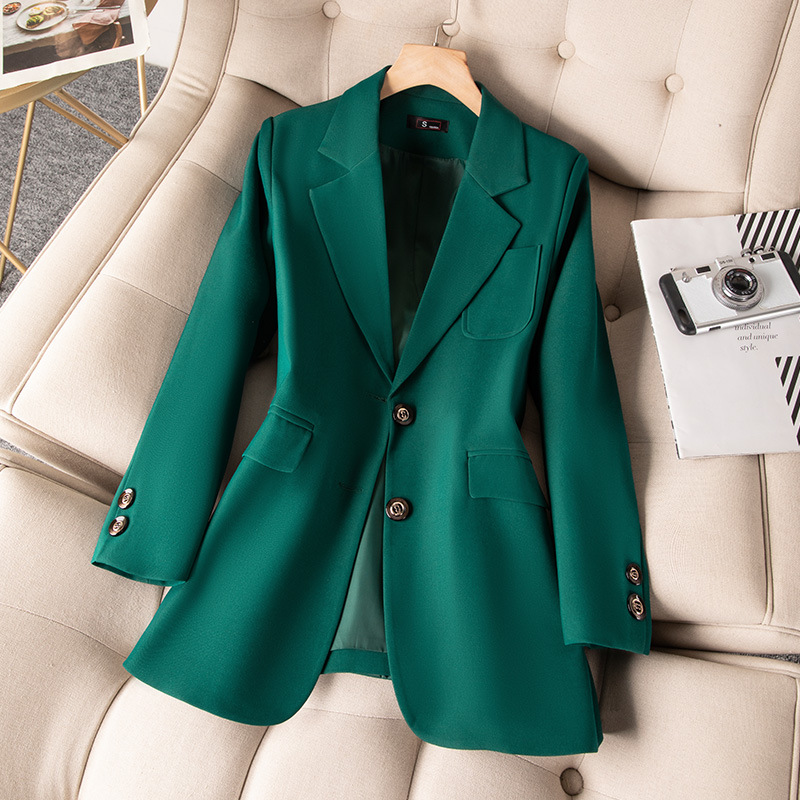 Women'S Formal Wear Jackets - Blauw Zwart Groen Vrouwen Formele Blazer