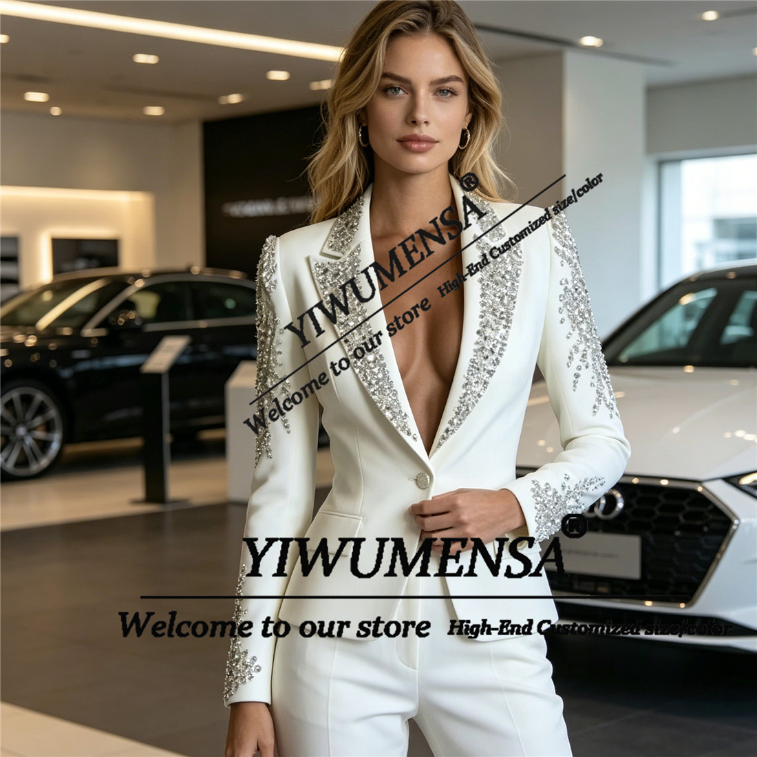 Luxe Damespakken 2-delige sets - Women'S Formal Wear Pants Suit recensie en prijs