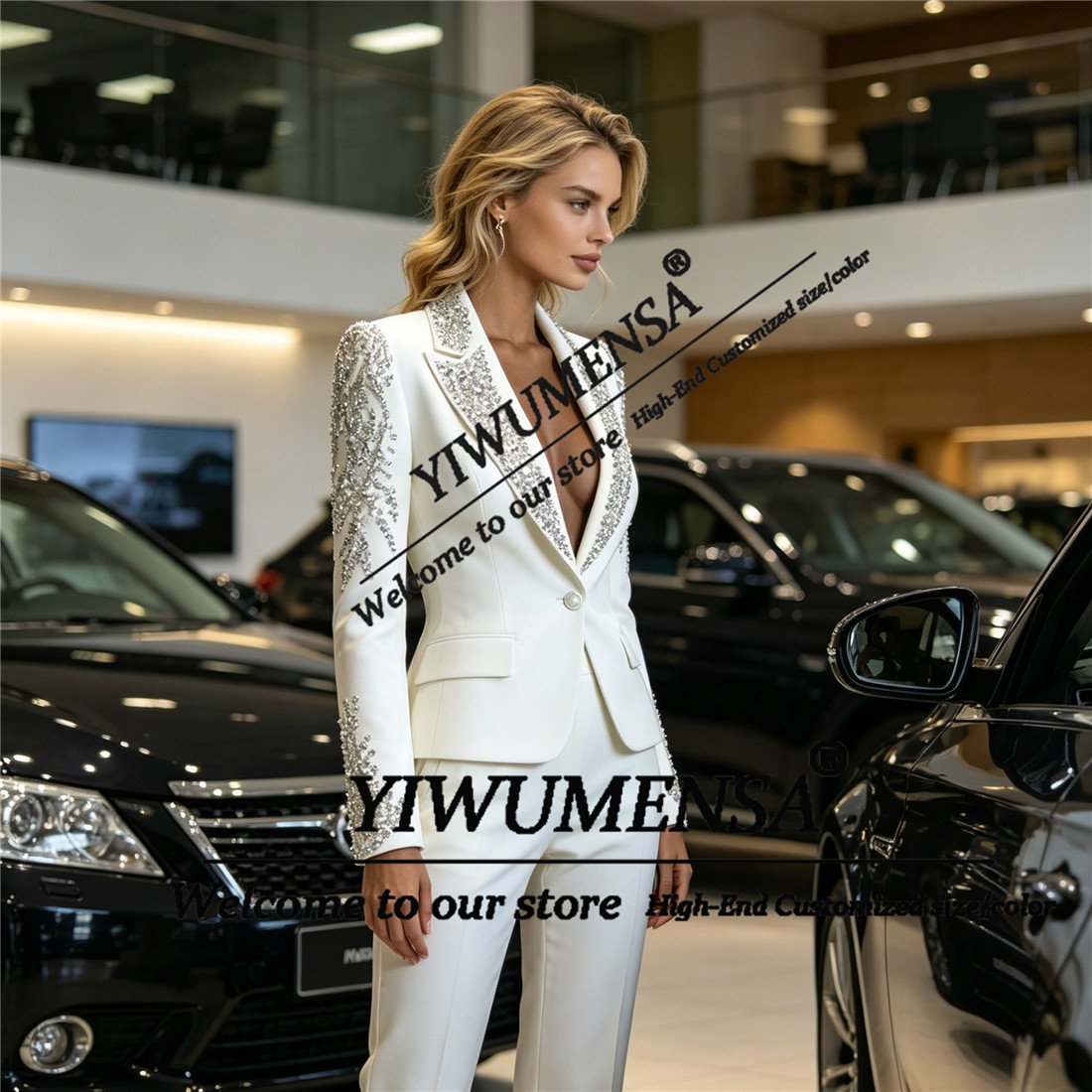 Luxe Damespakken 2-delige sets - Women'S Formal Wear Pants Suit recensie en prijs