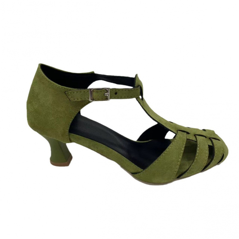 Dames Groene Suède Kitten Heel - Kitten Heel Women recensie en prijs