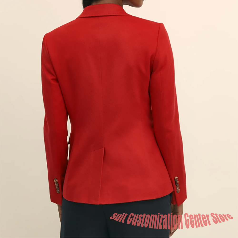 Marineblauwe wollen kleding vo - Women'S Formal Wear Pants Suit recensie en prijs