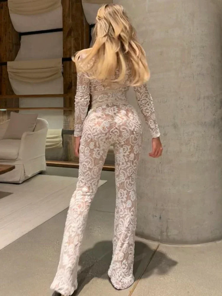Mode Jumpsuit Met Kanten Paill - Women'S Formal Wear Jumpsuit recensie en prijs
