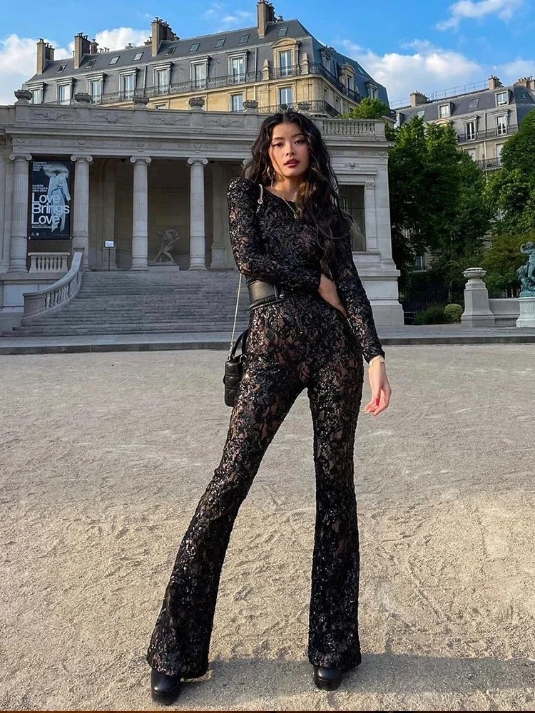 Mode Jumpsuit Met Kanten Paill - Women'S Formal Wear Jumpsuit recensie en prijs