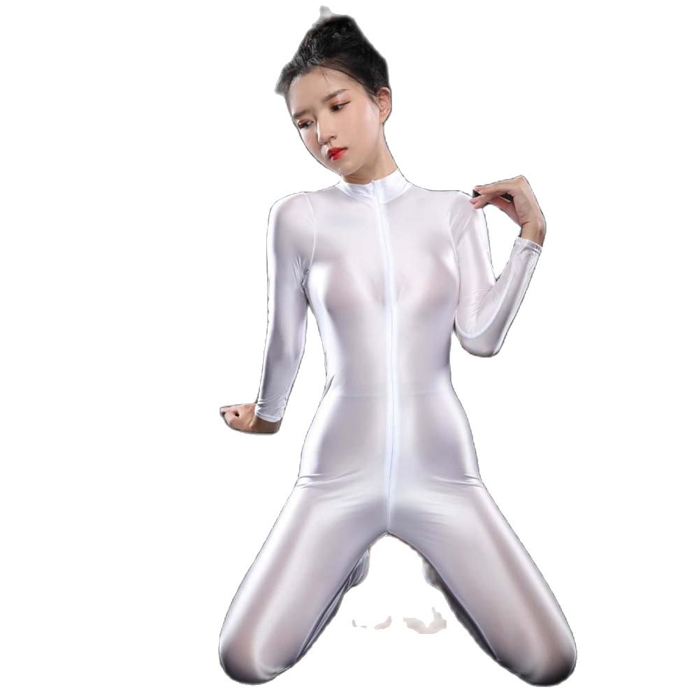 Sexy Shiny Lange Mouwen Rits O - Women'S Formal Wear Jumpsuit recensie en prijs