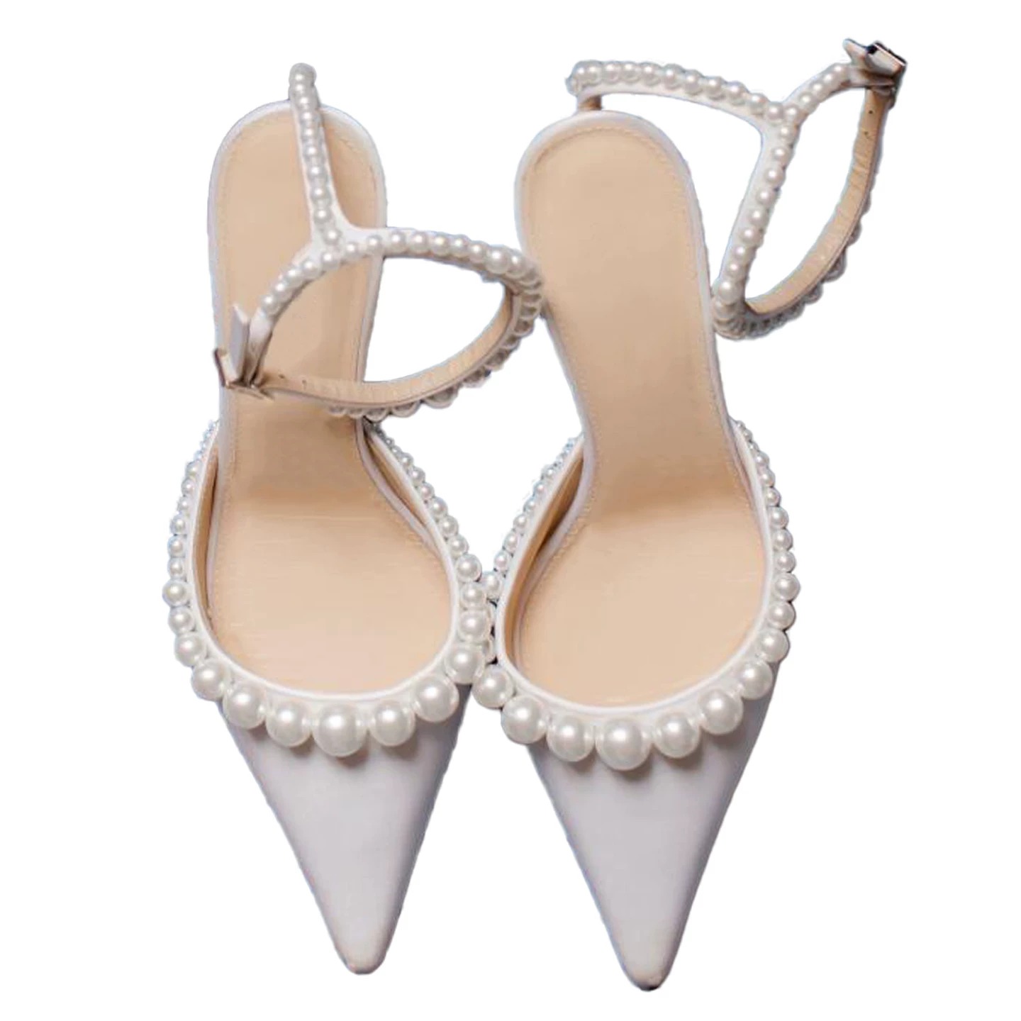 Dames witte leren puntige kitt - Kitten Heel Women recensie en prijs