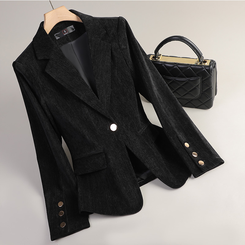 Geelgouden fluwelen blazer Dam - Women'S Formal Wear Jackets recensie en prijs