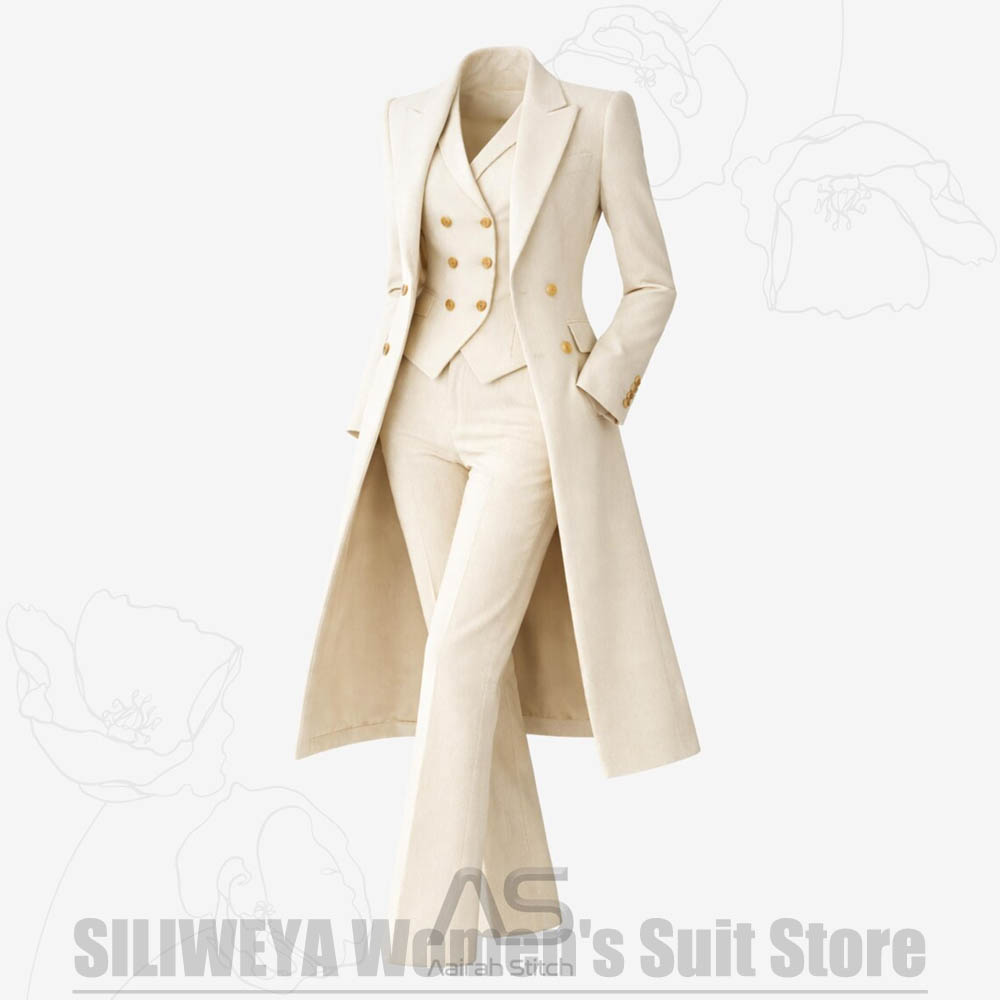 Damespak 3-delig dubbelgeknoop - Women'S Formal Wear Pants Suit recensie en prijs