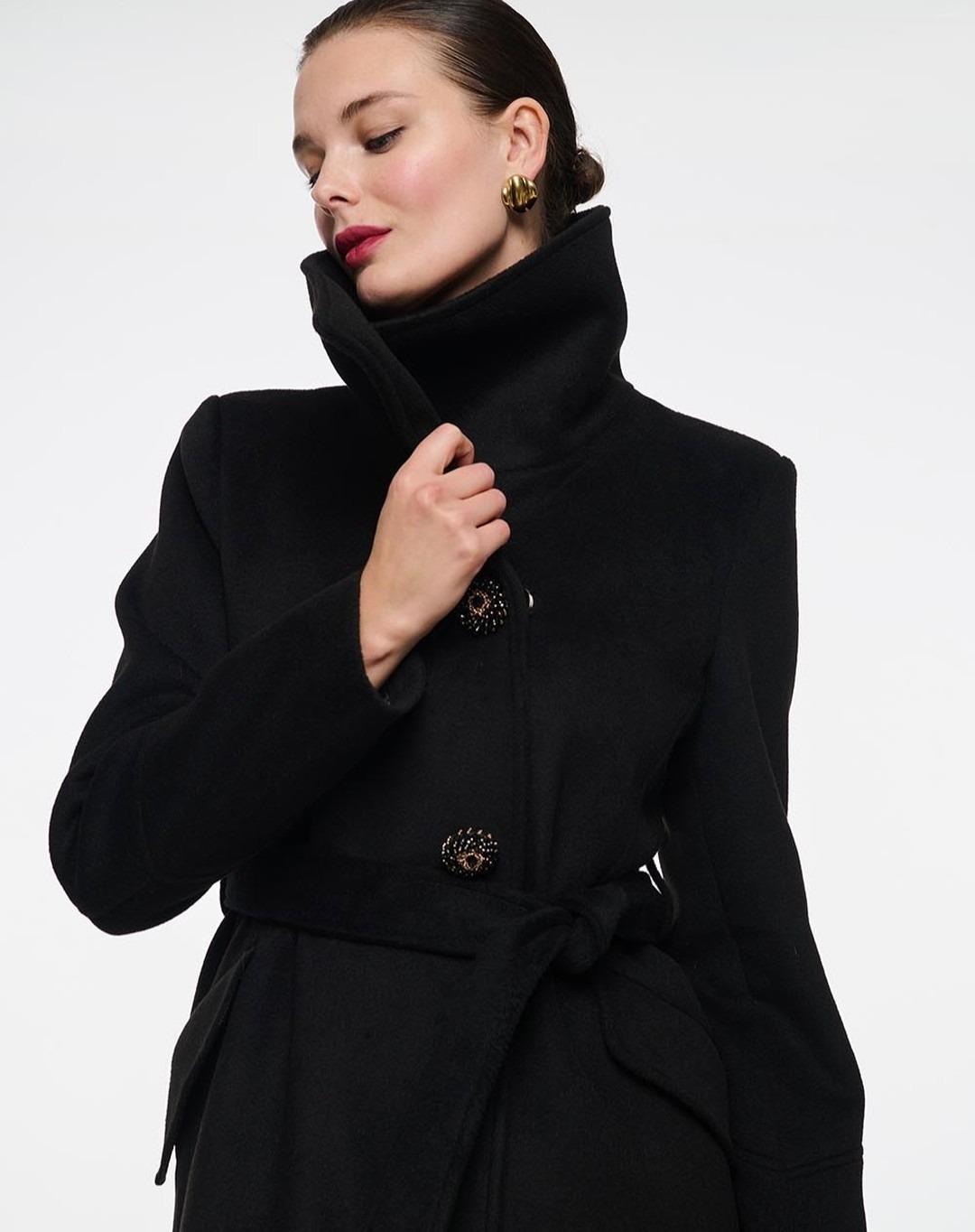 Vintage zwarte opstaande kraag - Women'S Formal Wear Plus Size recensie en prijs