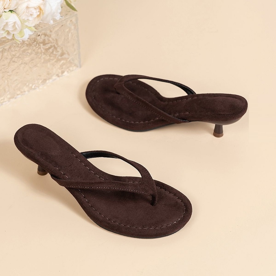 Nieuwe imitatie suède sandalen - Kitten Heel Women recensie en prijs