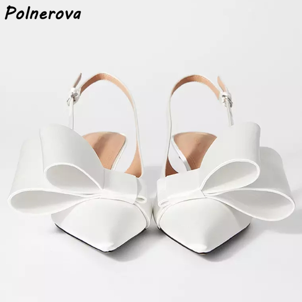 Witte vlinderknoop sandalen ki - Kitten Heel Women recensie en prijs