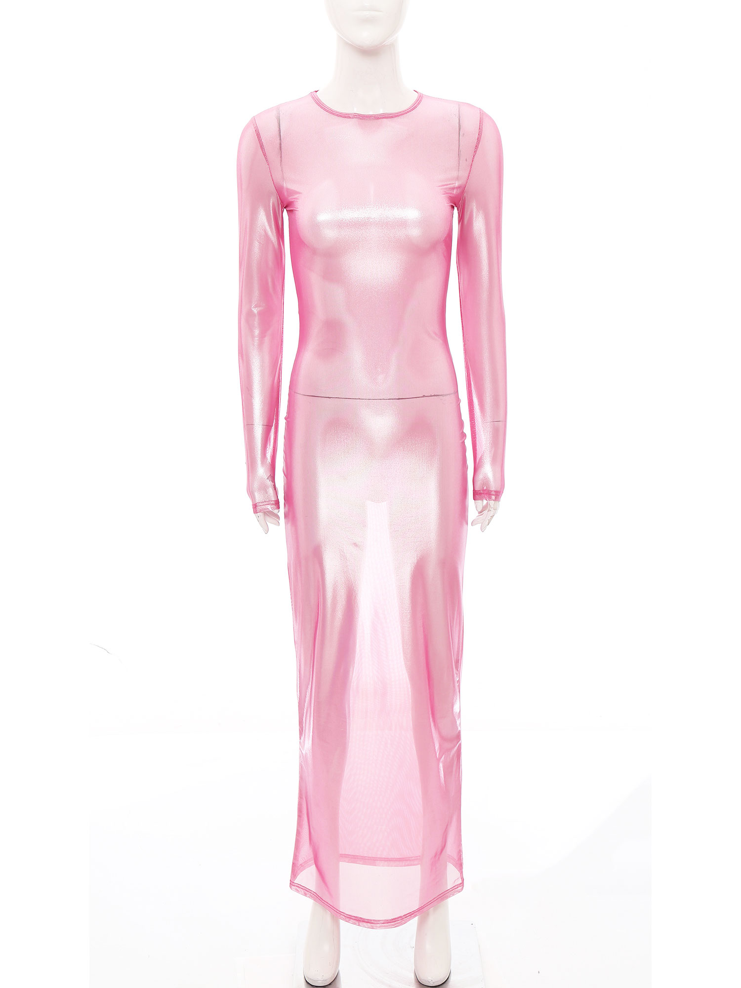 Womens glanzende metallic pure - Formal Wear Gowns For Women recensie en prijs