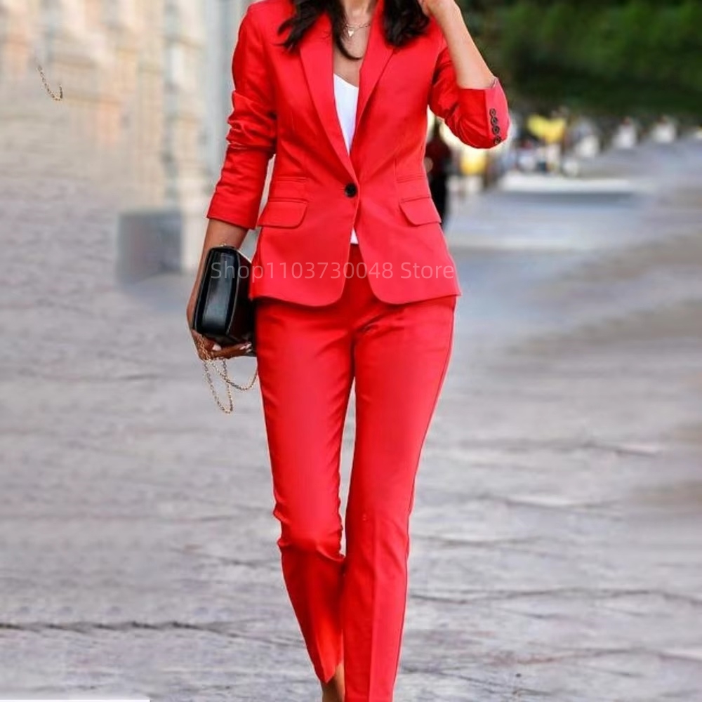 Mode Kantoor Dames Blazer en B - Women'S Formal Wear Pants Suit recensie en prijs