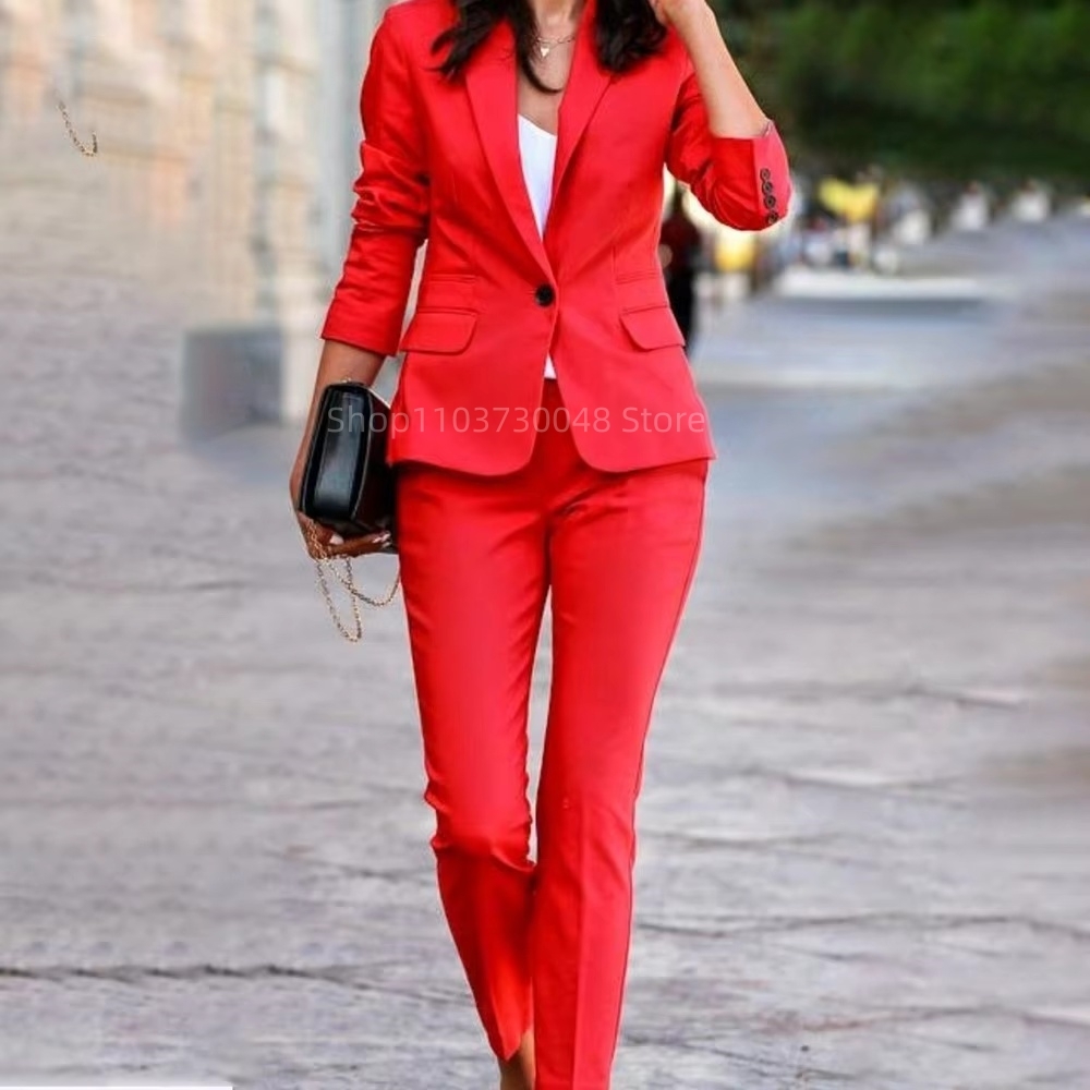 Mode Kantoor Dames Blazer en B - Women'S Formal Wear Pants Suit recensie en prijs